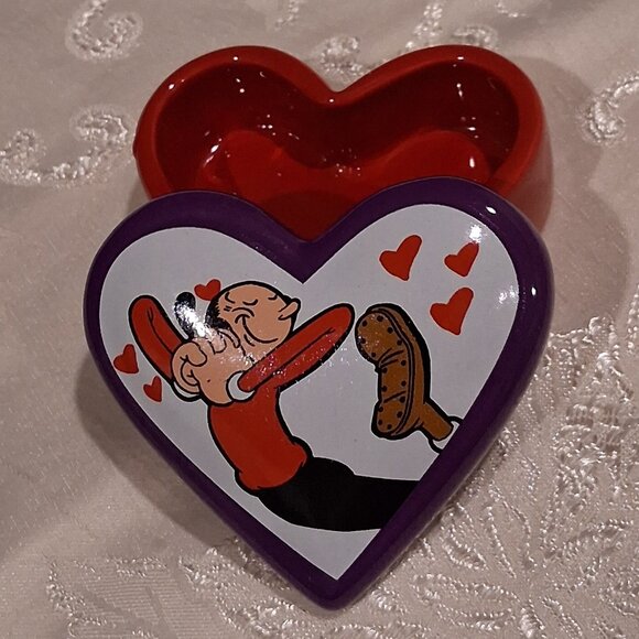 Westland "Olive Oyl In Love" Ceramic Heart Trinket Box - Picture 2 of 13